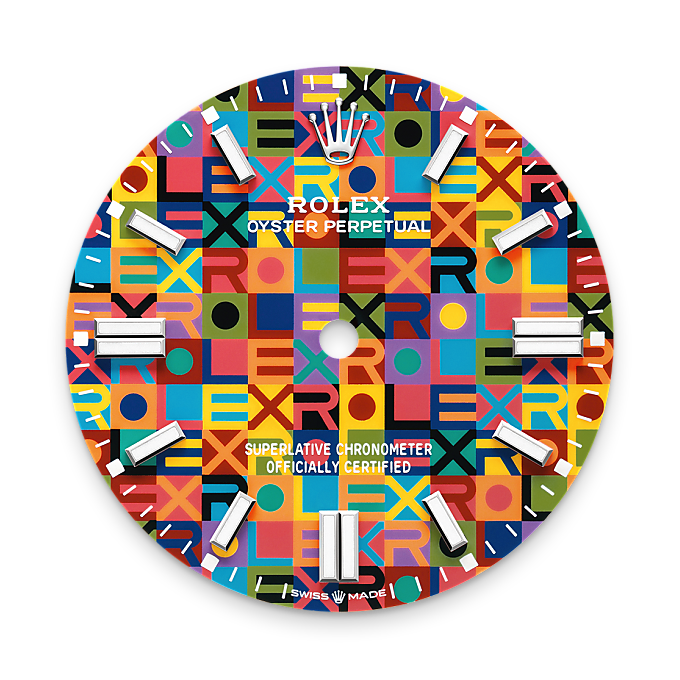 Multicoloured dial