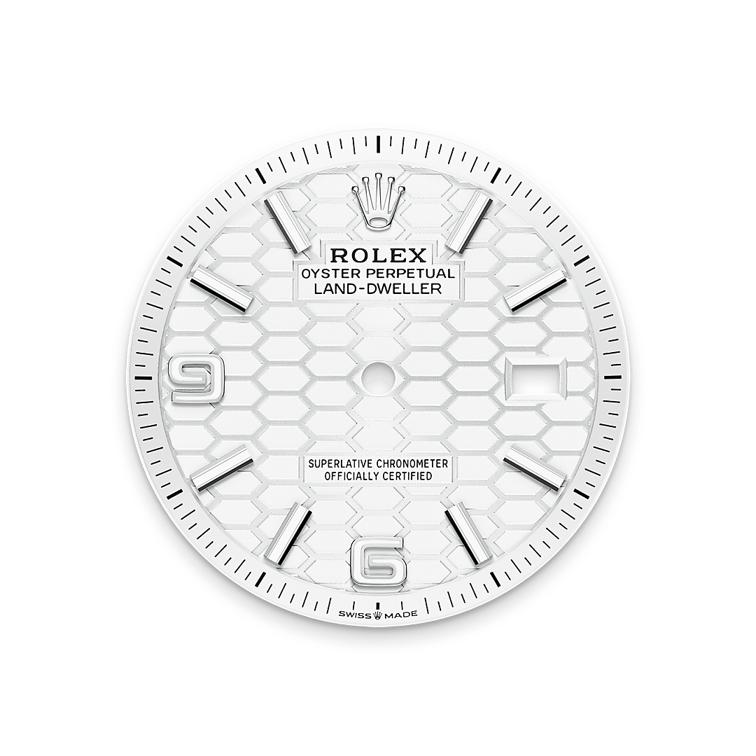 Intense white dial