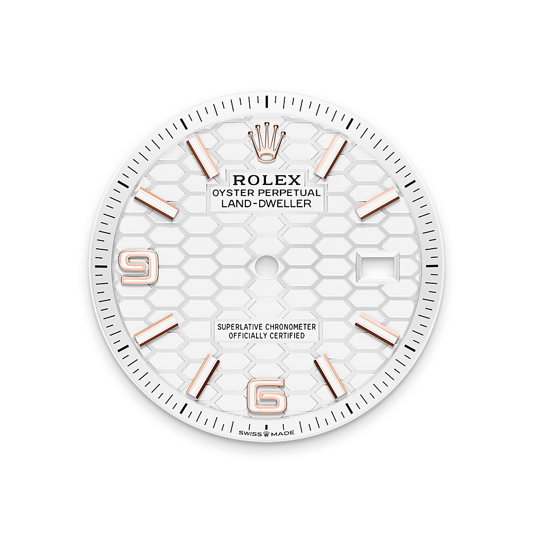 Intense white dial