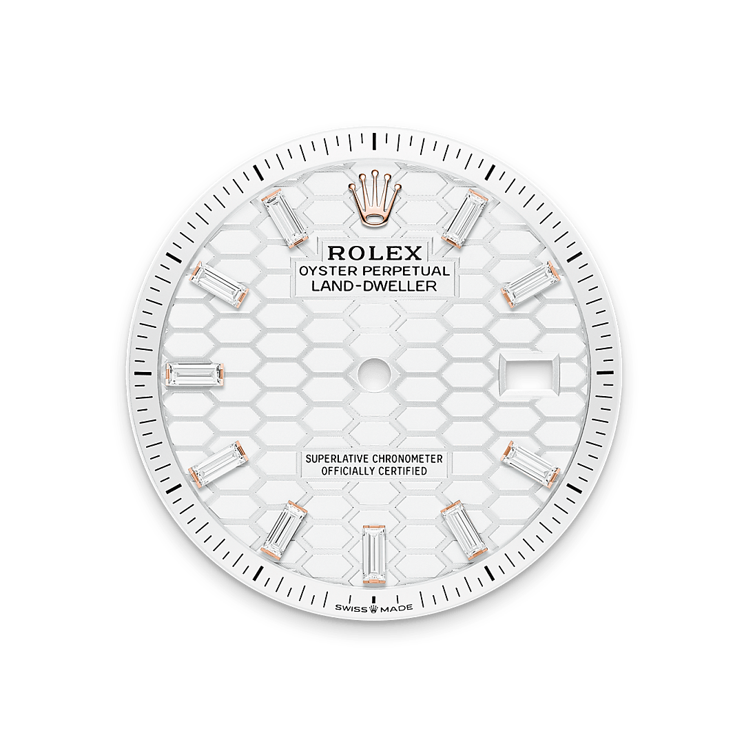 Intense white dial