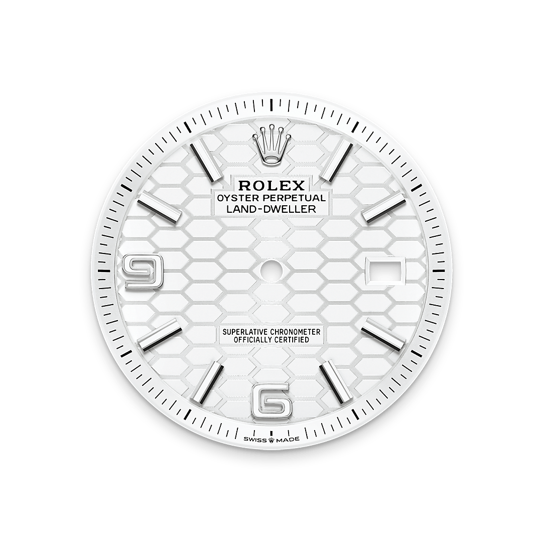 Intense white dial