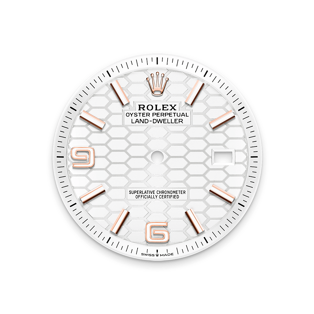 Intense white dial