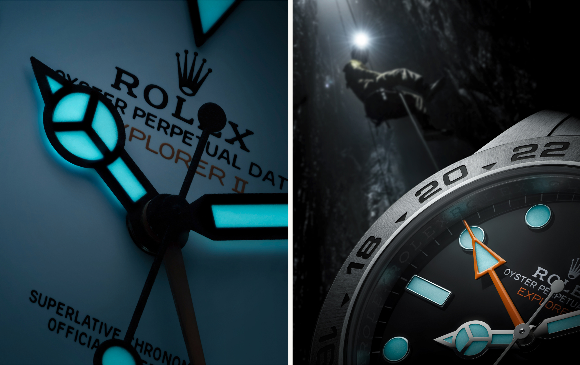 Rolex Explorer II Chromalight gösterge