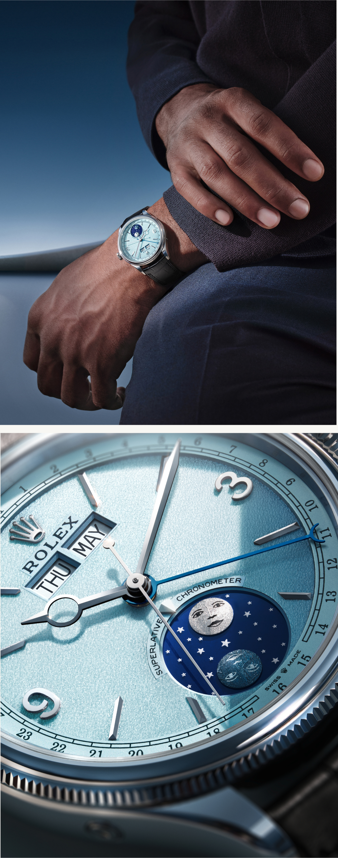 Rolex Perpetual Padellone Ay evresi diski